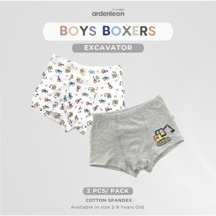 Ardenleon 2pcs Boxer 2-9 Tahun Celana Dalam Anak Laki Laki
