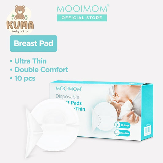 MOOIMOM Disposable Breast Pad 3D Ultra-Thin 10pcs - Penyerap ASI Sekali Pakai