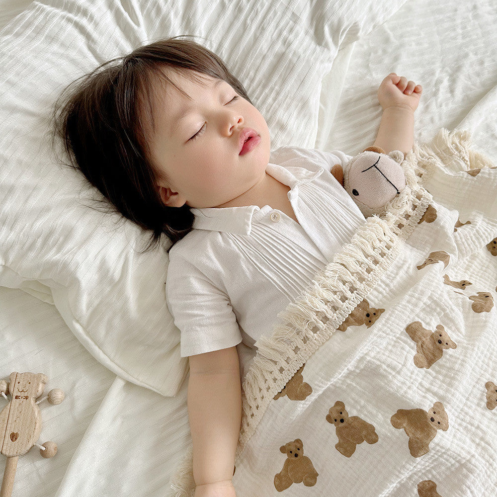 Kuma Blanket Little Bear Tassel YT113