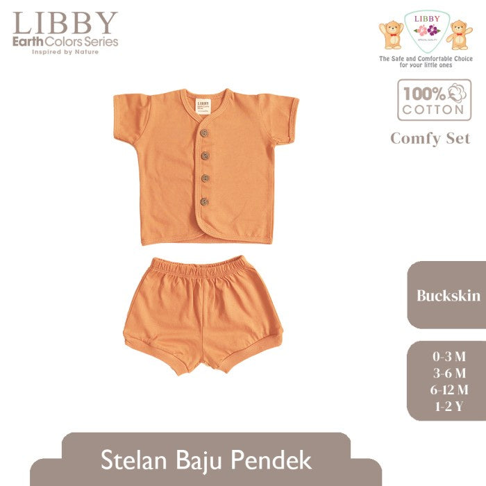 LIBBY Earth Comfy Setelan Pendek Seri 5 (1stel/pack) Baju Pendek Anak