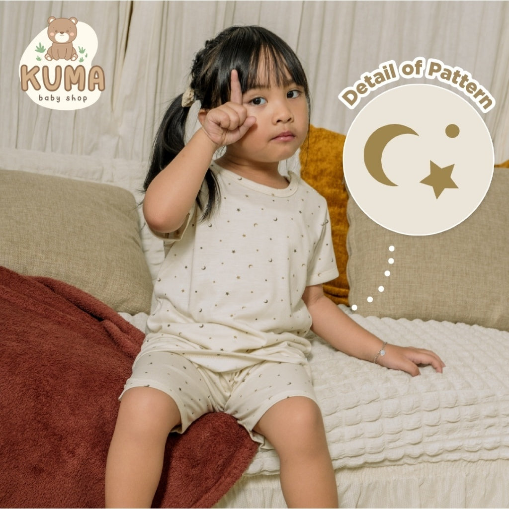 Little Palmerhaus - Little Wear Shoulder Button Short Set 21.0 (Setelah anak lengan pendek)