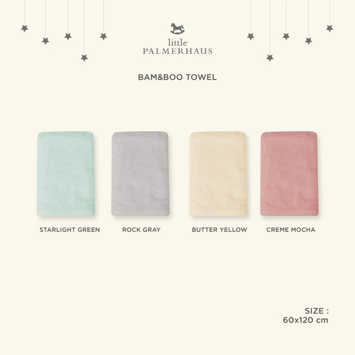 Little Palmerhaus -  Handuk Bam & Boo Bamboo Towel 8.0 Mandi Anak Bayi
