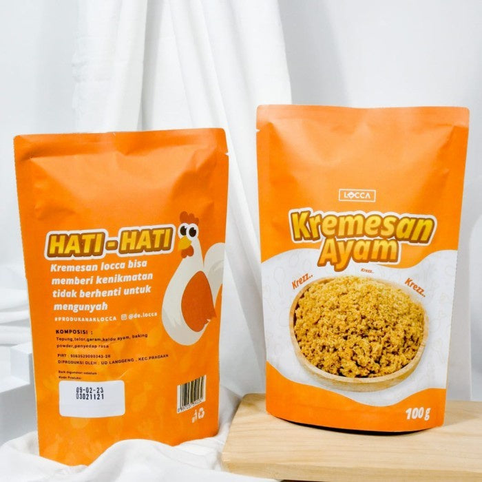 Locca Kremesan Ayam Original / Salted Egg Snack Cemilan Anak