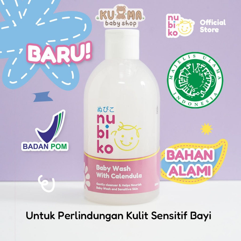 Nubiko Baby Wash | With Calendula | Kulit Sensitif