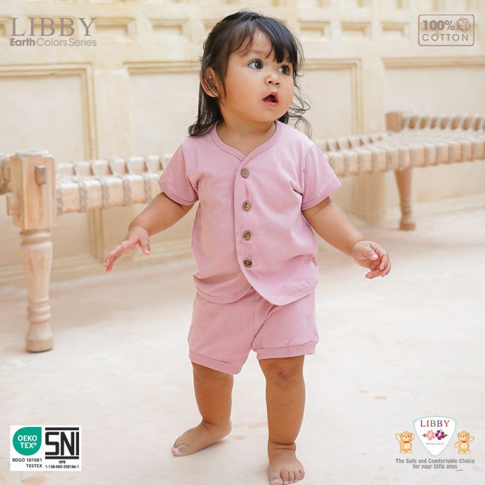 LIBBY Earth Comfy Setelan Pendek Seri 5 (1stel/pack) Baju Pendek Anak