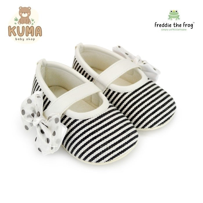 Sepatu Bayi - Baby Shoes | Freddie the Frog | Stacy Stripes White