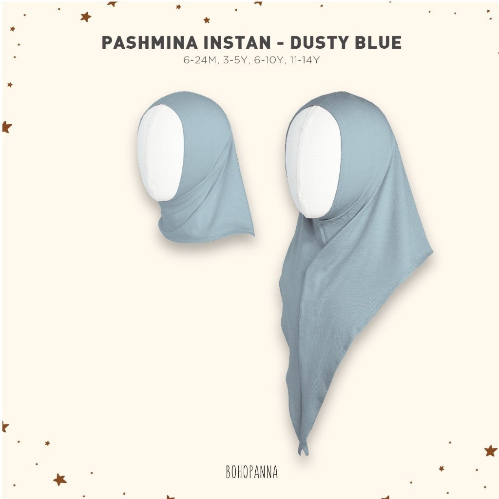 BOHOPANNA 2535 Raya 2025 - PASHMINA - Pashmina Instan - Hijab Anak Perempuan