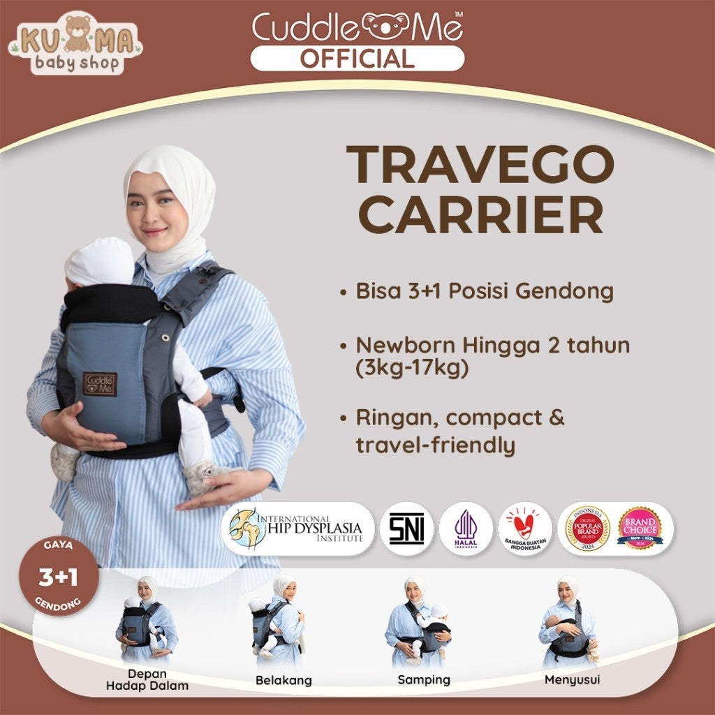 Gendongan Bayi - CUDDLEME Travego Carrier SSC Anti Air M Shape Travel Friendly