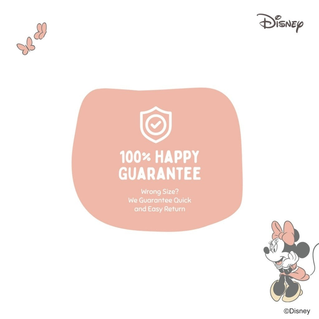 Zuma Baby x Disney Minnie 2 Blush Nude, Sandal Jepit Bayi Karet Tali Belakang, Krem