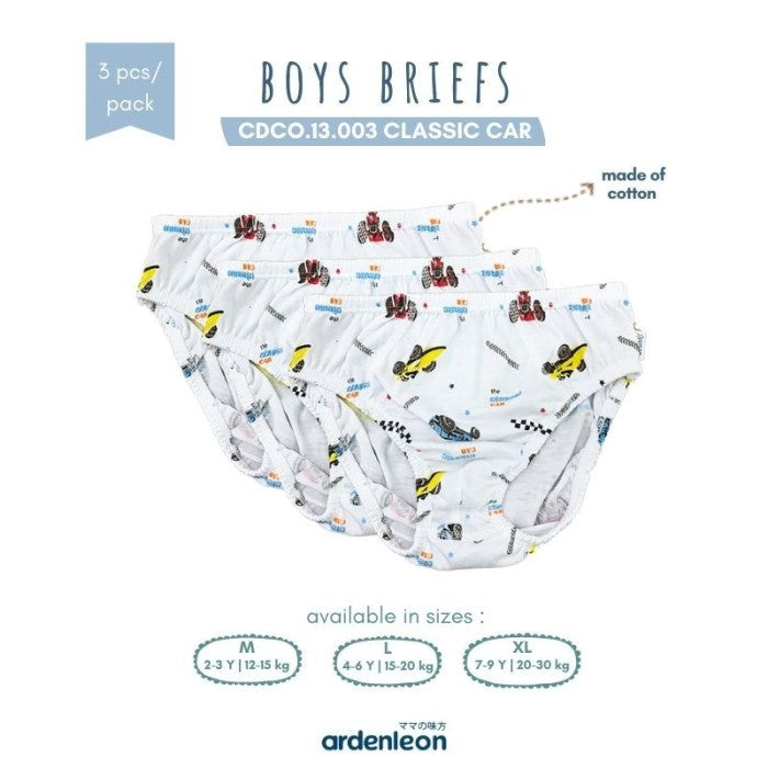 Ardenleon Boys Briefs 3pcs Celana Dalam Anak Laki