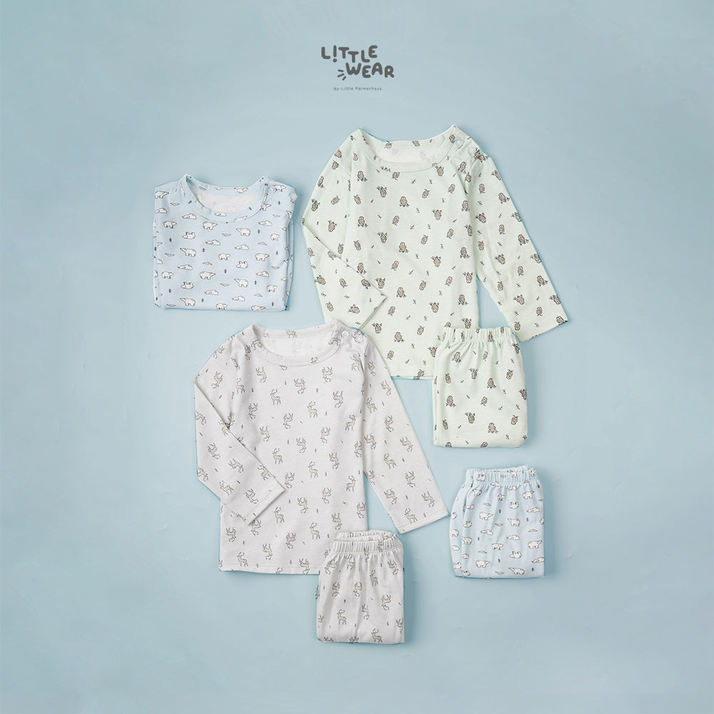 Little Palmerhaus - Little Wear Shoulder Button Long Set 20.0 (Setelan Anak)
