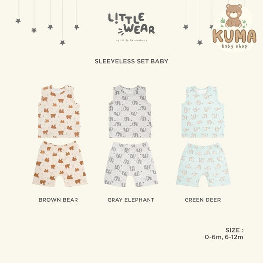 Baju Bayi - Little Palmerhaus Little Wear Baby Sleeveless Set 17.0