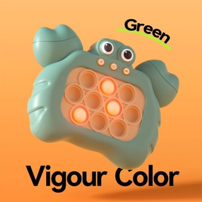 POP IT Elektrik Generasi 2 Push Fidget Toys Crab Mainan Edukasi Anak