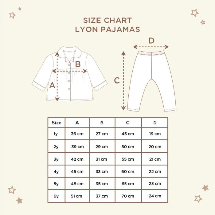 Little Palmerhaus - Lyon Pajamas Piyama Anak