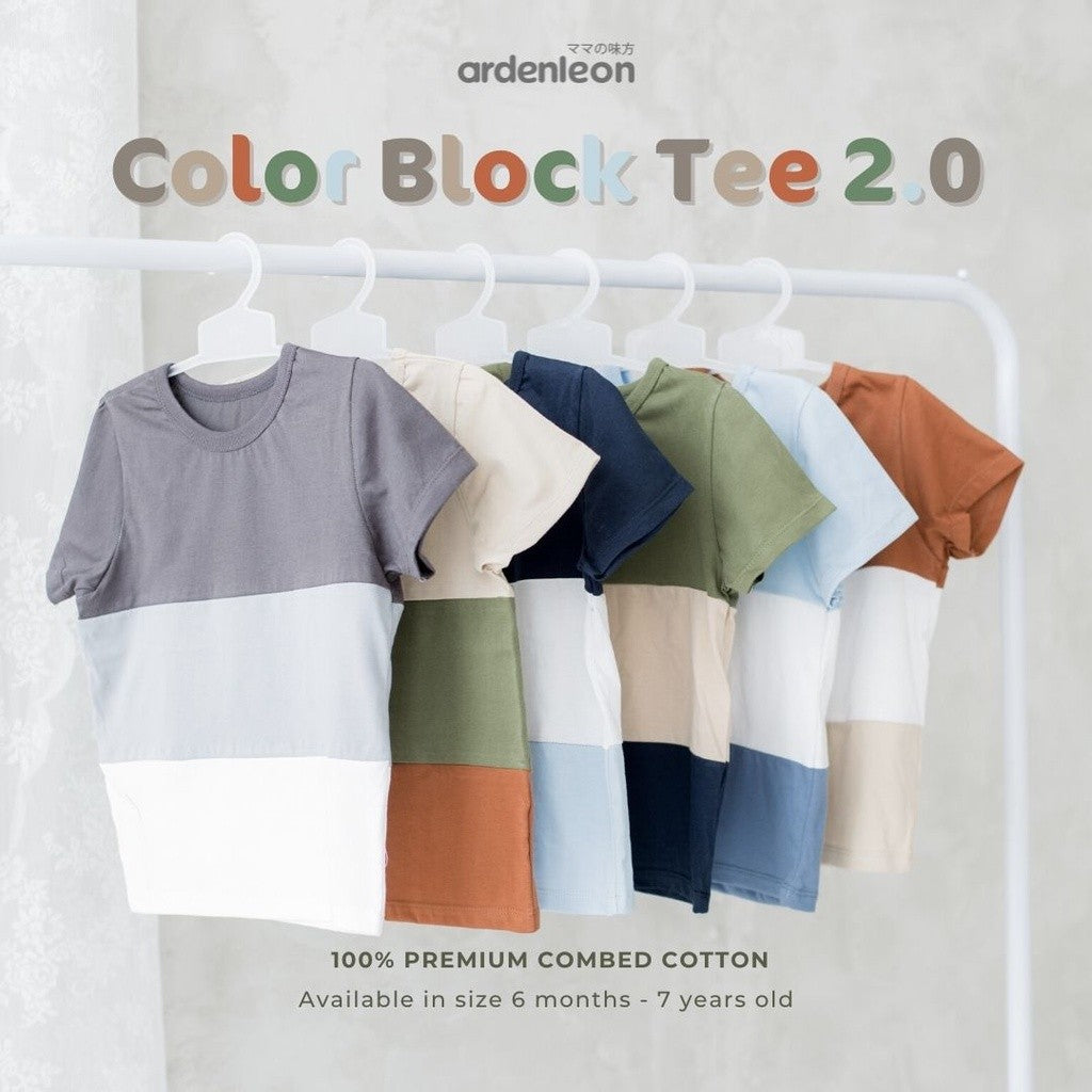 ARDENLEON Atasan Kaos Anak Color Block Tee 2.0