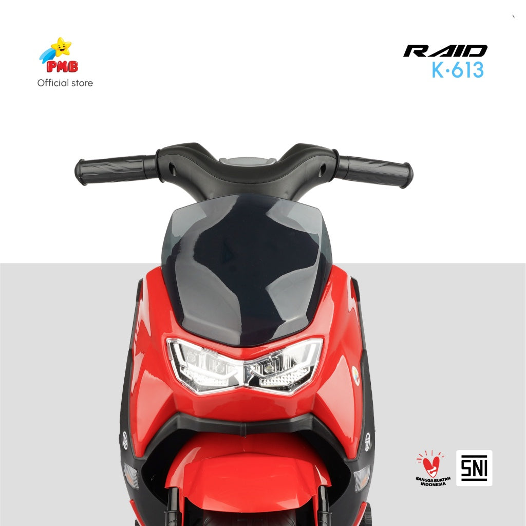 Mainan Anak Motor FOOT TO FLOOR  K613 RAID - PMB TOYS
