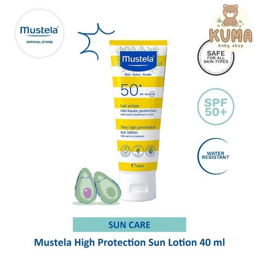 Mustela High Protection Sun Lotion 40 ml - Sunscreen Bayi dan Keluarga