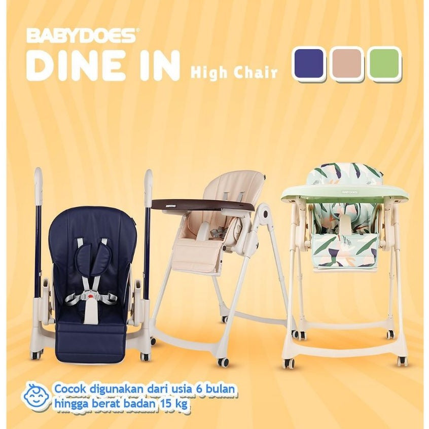 High Chair Babydoes Dine In / Kursi makan Bayi 60293 SY CH