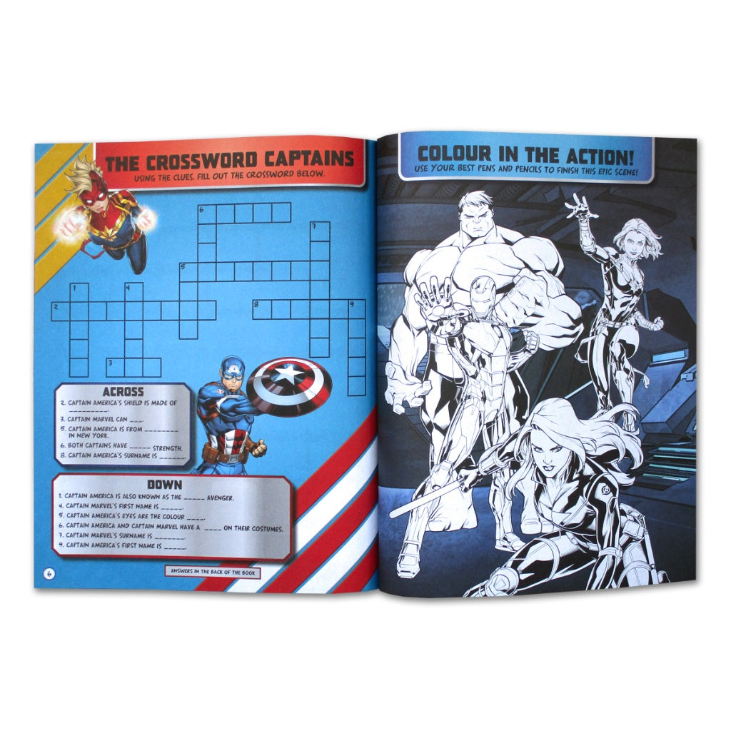 [Autumn] Disney Princess / Marvel Avengers 500 Stickers Activity Book (Stickers, Activities, Puzzles and Colouring)