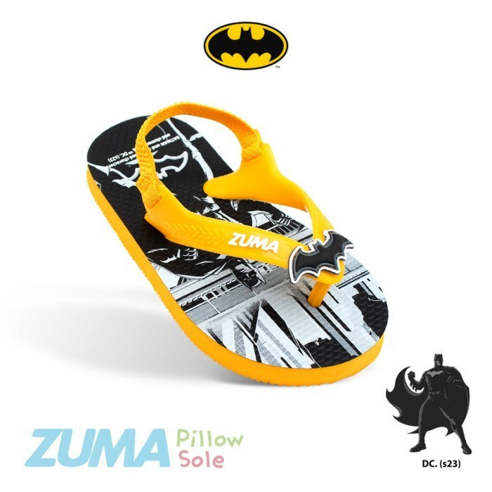 Zuma Baby Batman 2 Yellow, Sandal Jepit Bayi Karet Tali, Kuning