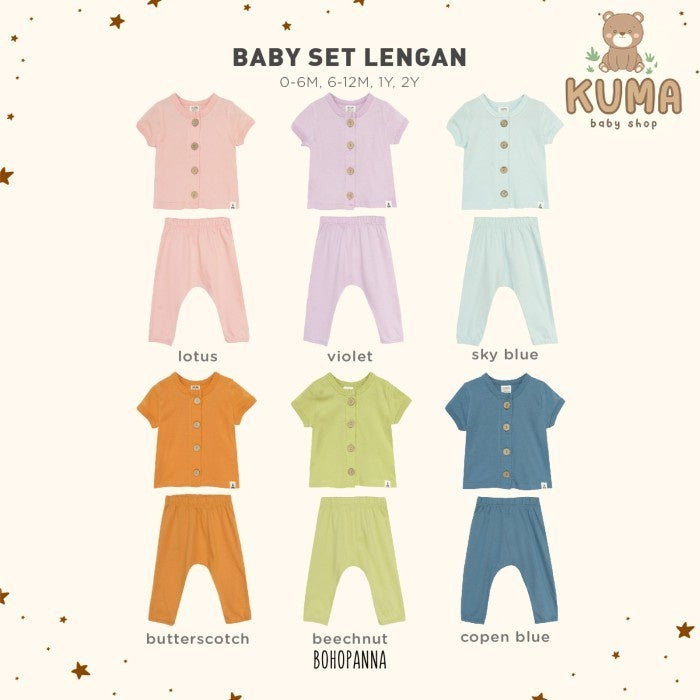 BOHOPANNA - BABY SET LENGAN - SETELAN BAYI 2 2307