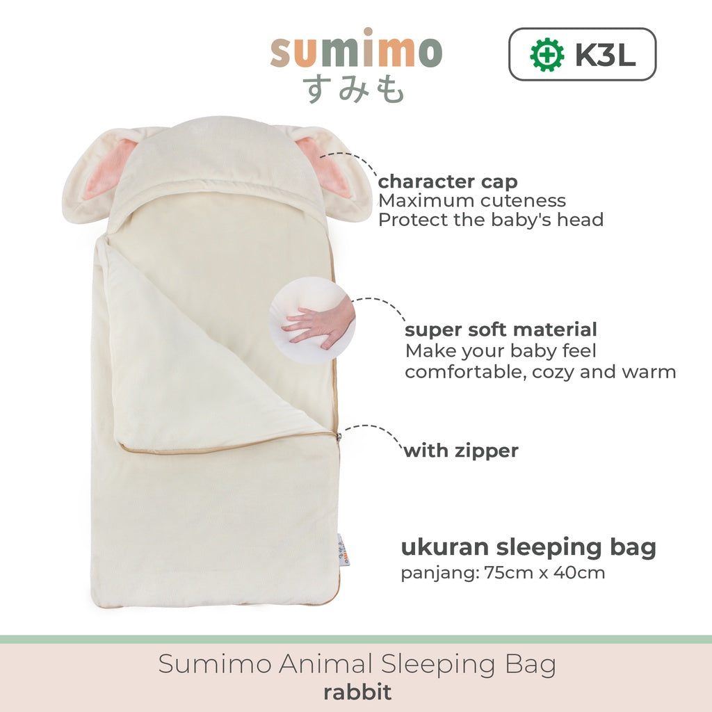 Sleeping Bag Baby Animal Character Selimut Bayi Super Soft By Sumimo