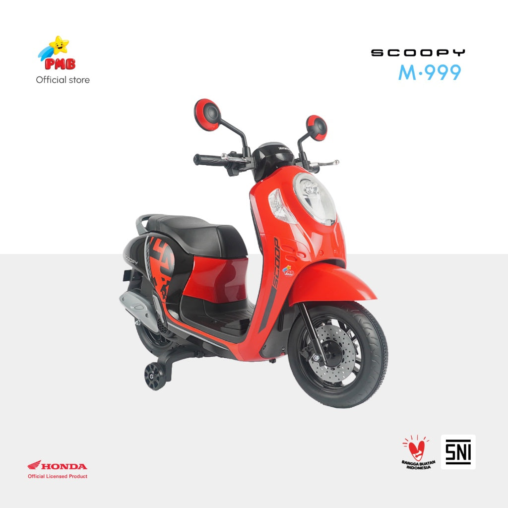 MAINAN ANAK MOTOR AKI HONDA SCOOPY M-999 - PMB TOYS