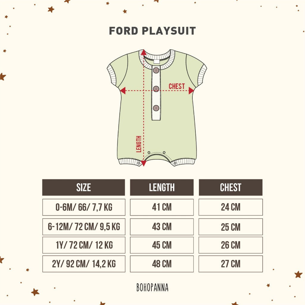 BOHOPANNA - FORD PLAYSUIT - Jumper Anak 2380
