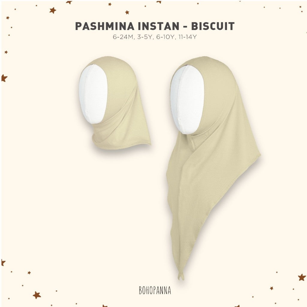 BOHOPANNA 2535 Raya 2025 - PASHMINA - Pashmina Instan - Hijab Anak Perempuan