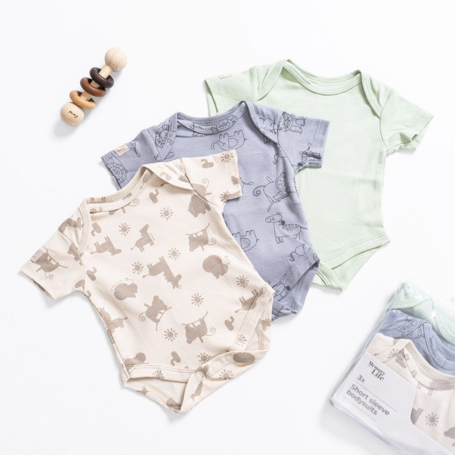 Memory Life Bodysuit 3 in 1 - MemoryLife Basic Series / Bodysuit Bayi Pattern Motif