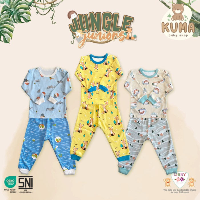 LIBBY Setelan Oblong Panjang Motif Jungle Juniors (1 stel)