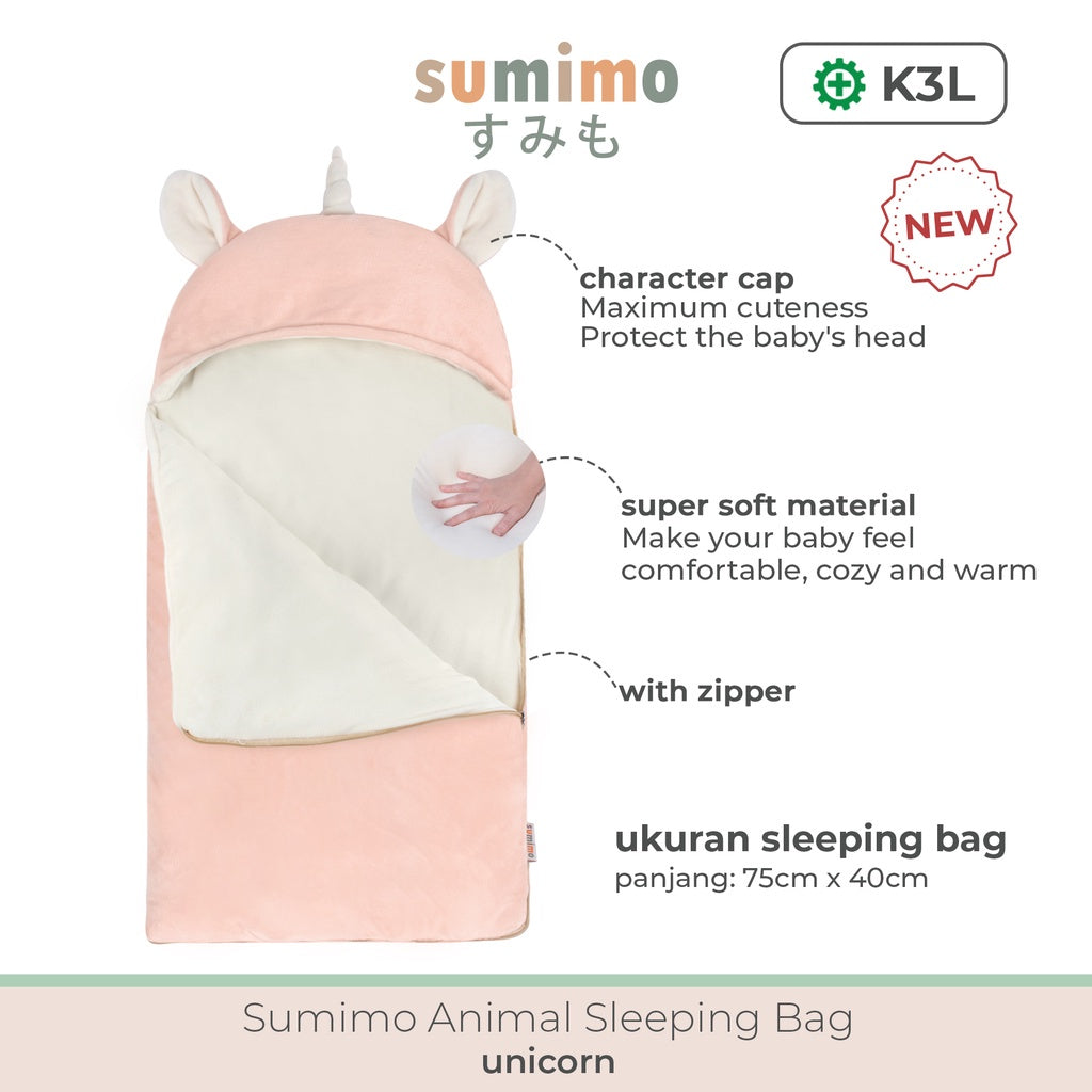 Sleeping Bag Baby Animal Character Selimut Bayi Super Soft By Sumimo