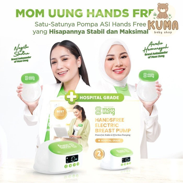 Mom Uung Momuung Handsfree Breast Pump | Pompa Asi Portable Wireless Dual Mode