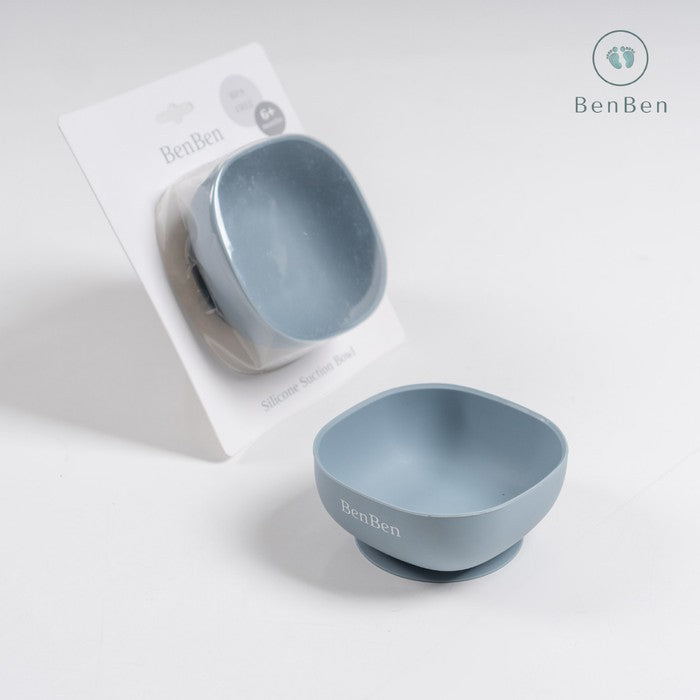 BenBen Minimalist Silicone Suction Bowl  Mangkok Mpasi Anak