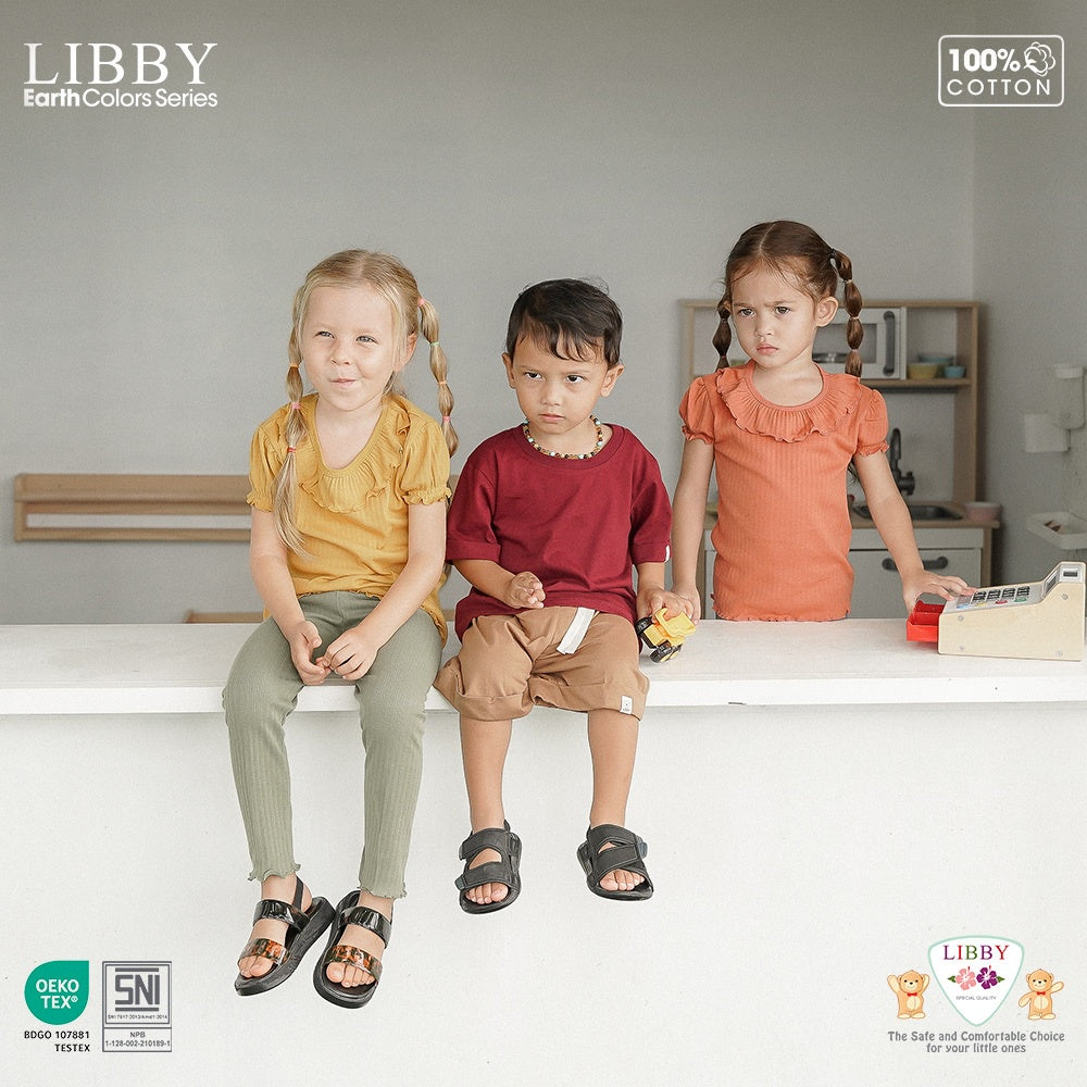 LIBBY Earth Legging Anak Perempuan Curly Girl (1PCS ) - Legging Bayi & Anak Perempuan 0-12 Tahun