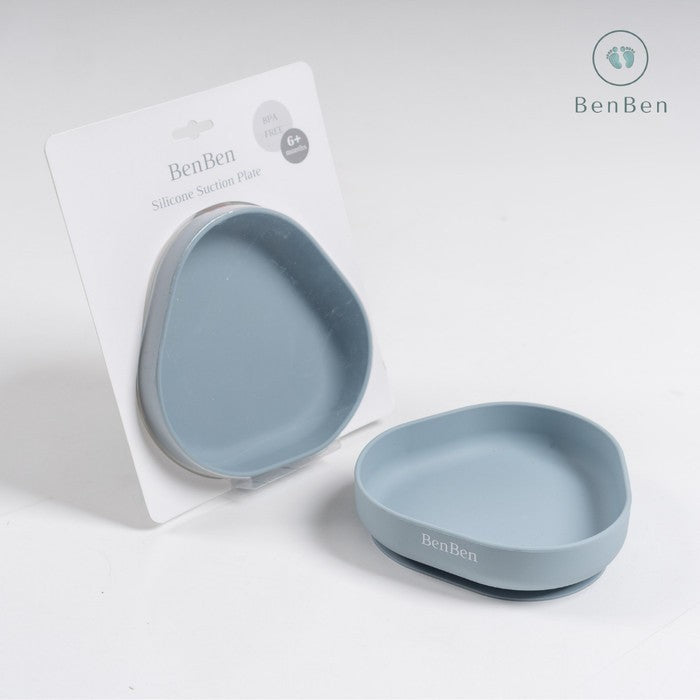 BenBen Minimalist Silicone Suction Plate Piring Mpasi Anak