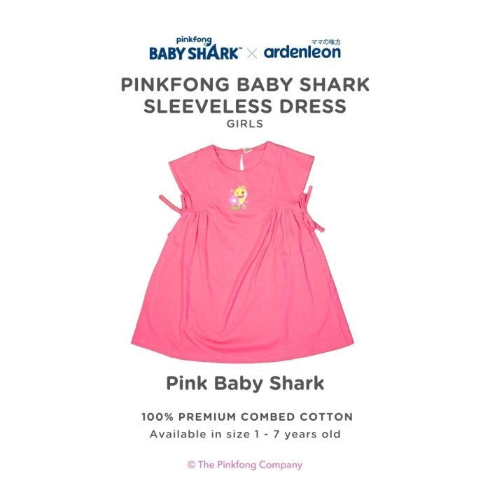 ARDENLEON Rok Anak Pinkfong Sleeveless Dress Anak Perempuan