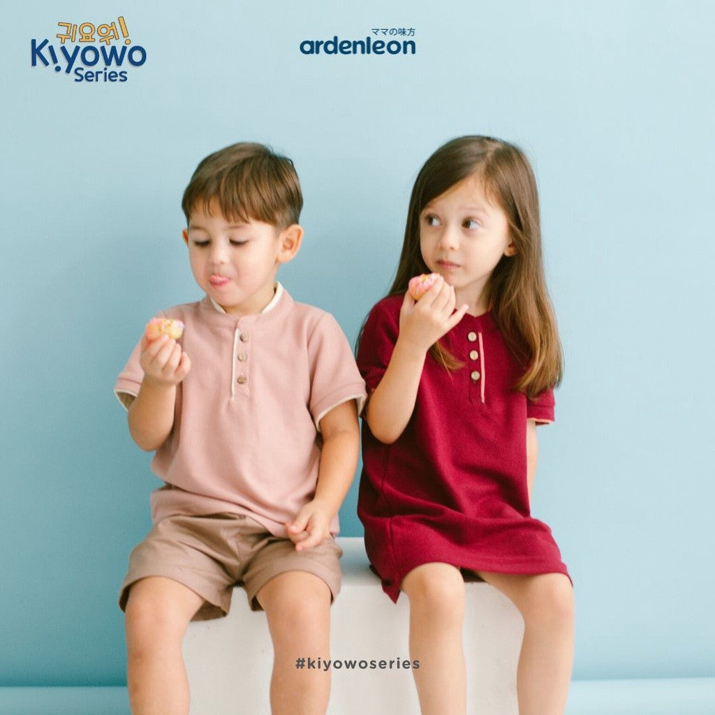 ARDENLEON Atasan Kemeja Polo Anak Laki Laki Boy Collar Polo Shirt