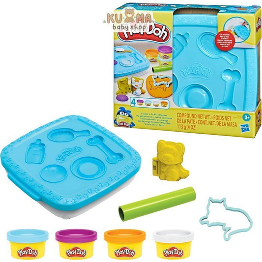 Playdoh Create n Go Pets Playset and Play Doh tempat makan