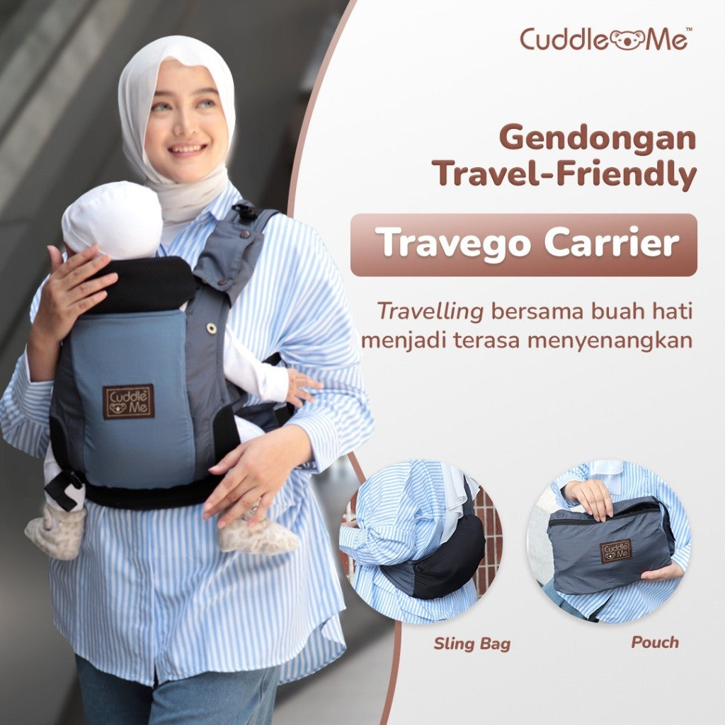 Gendongan Bayi - CUDDLEME Travego Carrier SSC Anti Air M Shape Travel Friendly