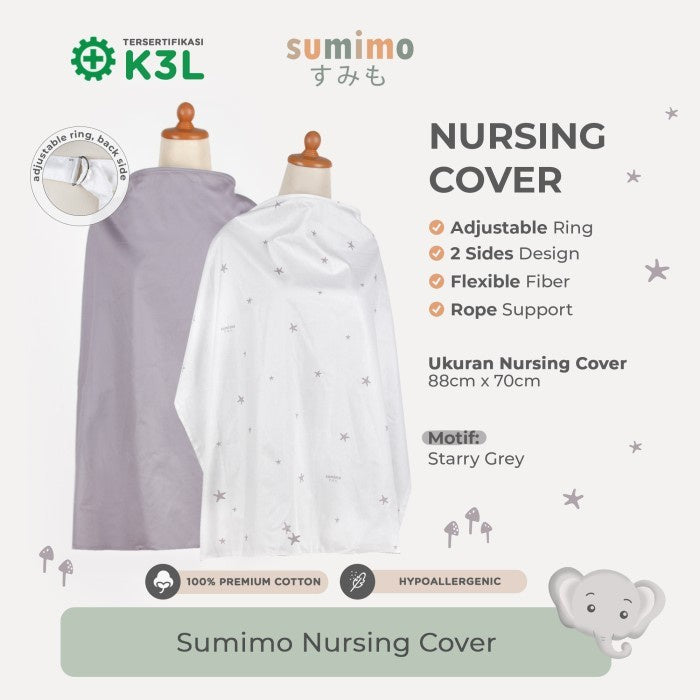 Sumimo Nursing Cover Penutup Menyusui Katun