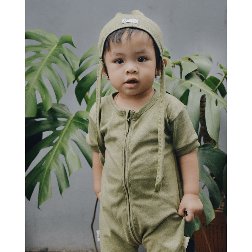Cocopop Baby Coco Bear Hat Topi Polos Kaos Katun Bayi Cotton Kecil Warna Soft Babywear