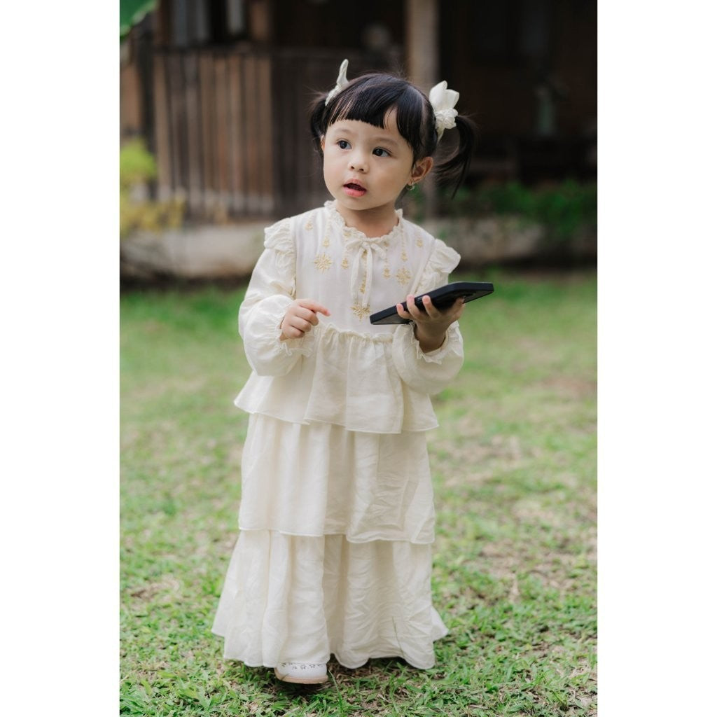BOHOPANNA - RAYA COLLECTION - ZAHRA DRESS - Dress Muslim Anak - Baju Muslim Anak Perempuan - Dress Anak Perempuan