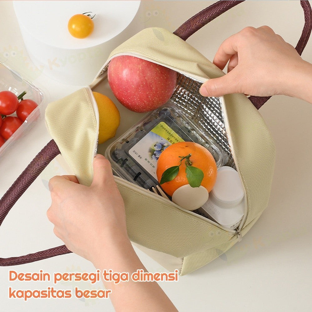 Kyopta Tas bekal makanan Lunch bag serbaguna Cooler makanan Tas lunch box karakter import