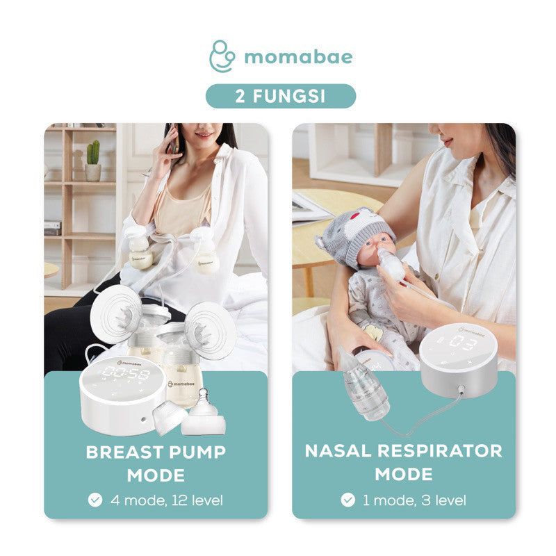 MOMABAE - ECLAT N+ Double Breast Pump / Pompa ASI Elektrik / Breast Pump Electric / Pumping ASI Elektrik Portable