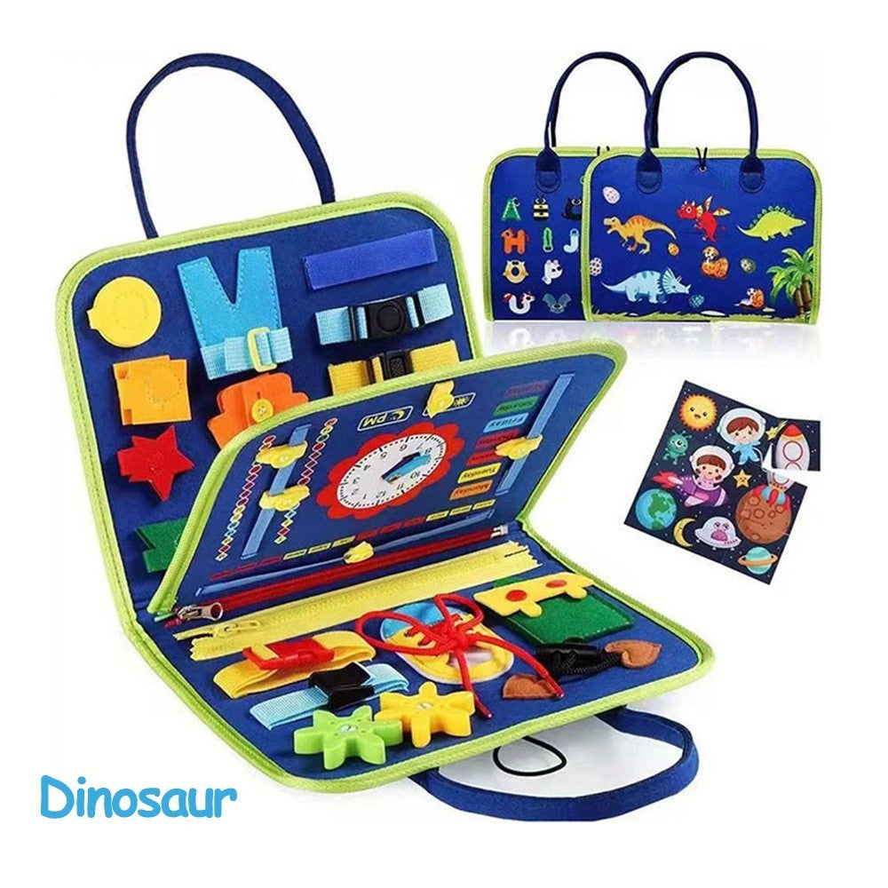 Kyopta Mainan papan busy board montessori untuk edukasi anak Felt learning board
