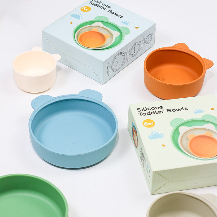 Kuru SP30 3in1 Silicone Toddler Bowl Set | Mangkok Mpasi Silikon Bayi Set 3pcs