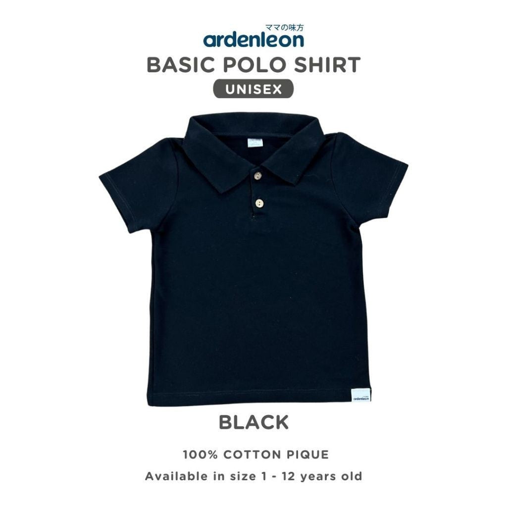 ARDENLEON Kaos Kemeja Polo Anak Basic Polo Shirt 1 - 5 Tahun