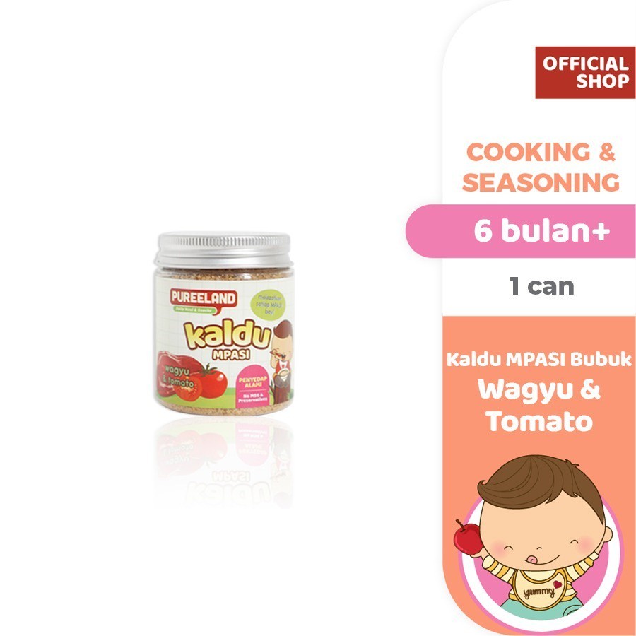 Pureeland Kaldu MPASI Wagyu, Salmon, Ayam / Penyedap Alami MPASI No MSG / Bumbu MPASI Bayi