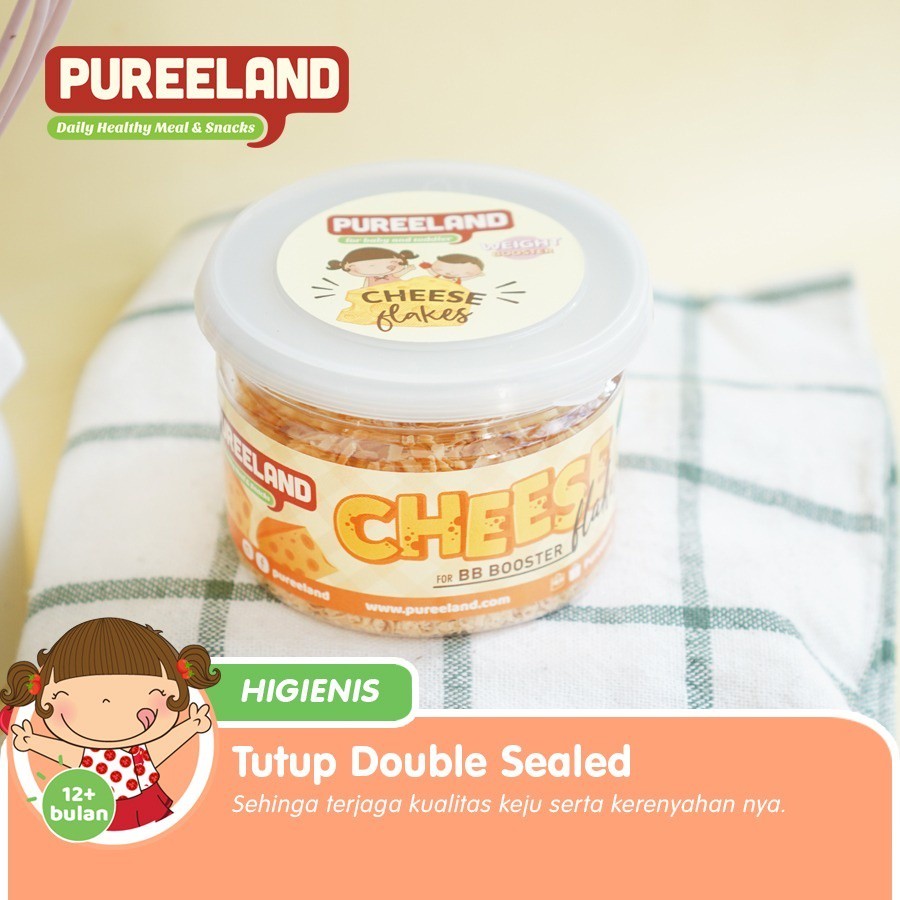Pureeland Cheese Flakes / MPASI Bayi Organik / Bumbu MPASI / Bahan MPASI / Makanan Bayi